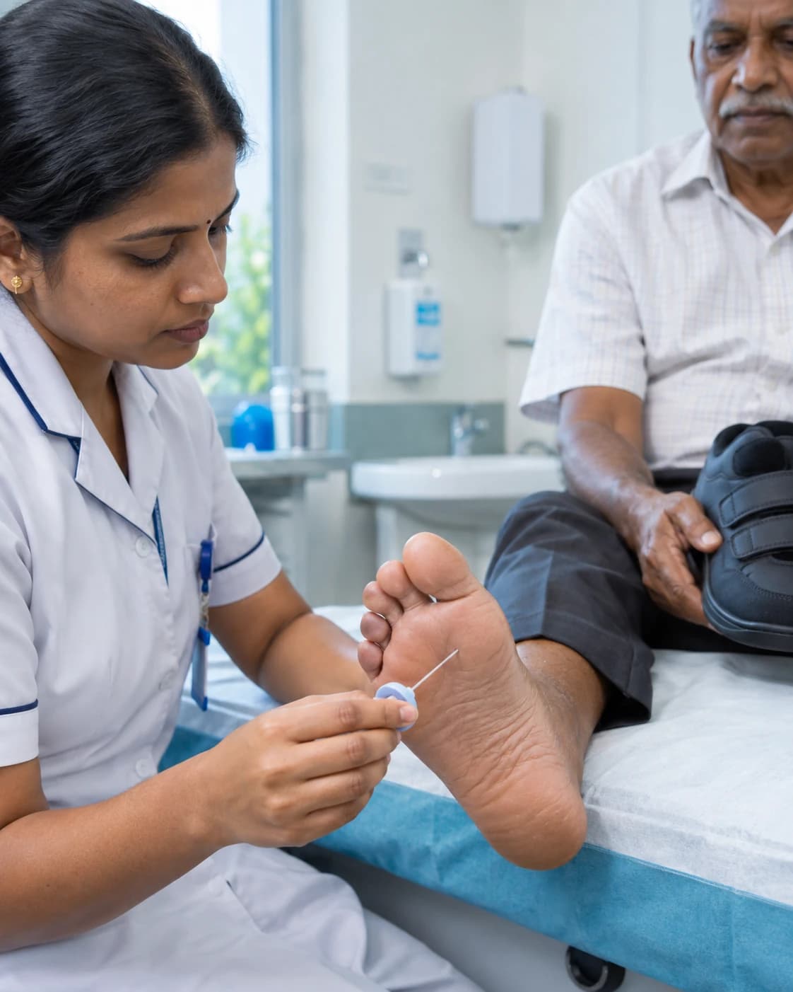Diabetic Foot Risk Assessment supporting clinical detail at Merina Medical Centre