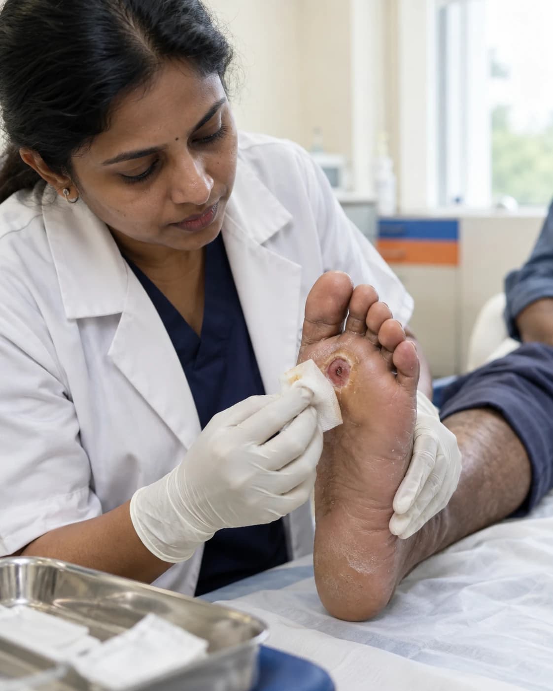 Non-Healing Foot Ulcer supporting clinical detail at Merina Medical Centre