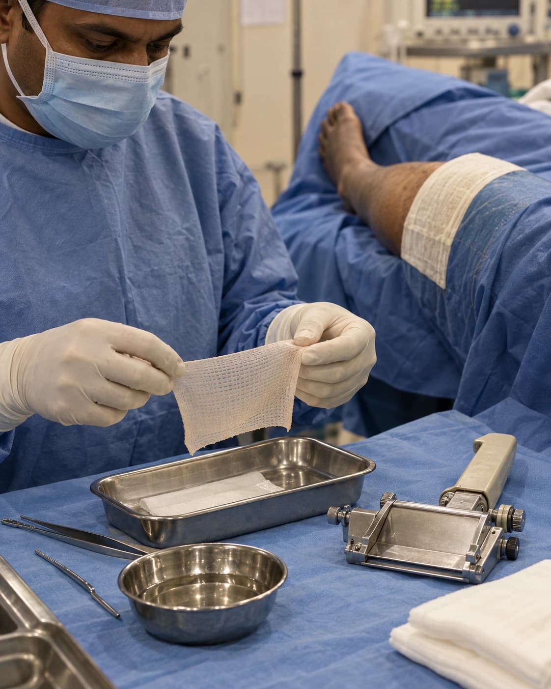 Skin Grafting supporting clinical detail at Merina Medical Centre